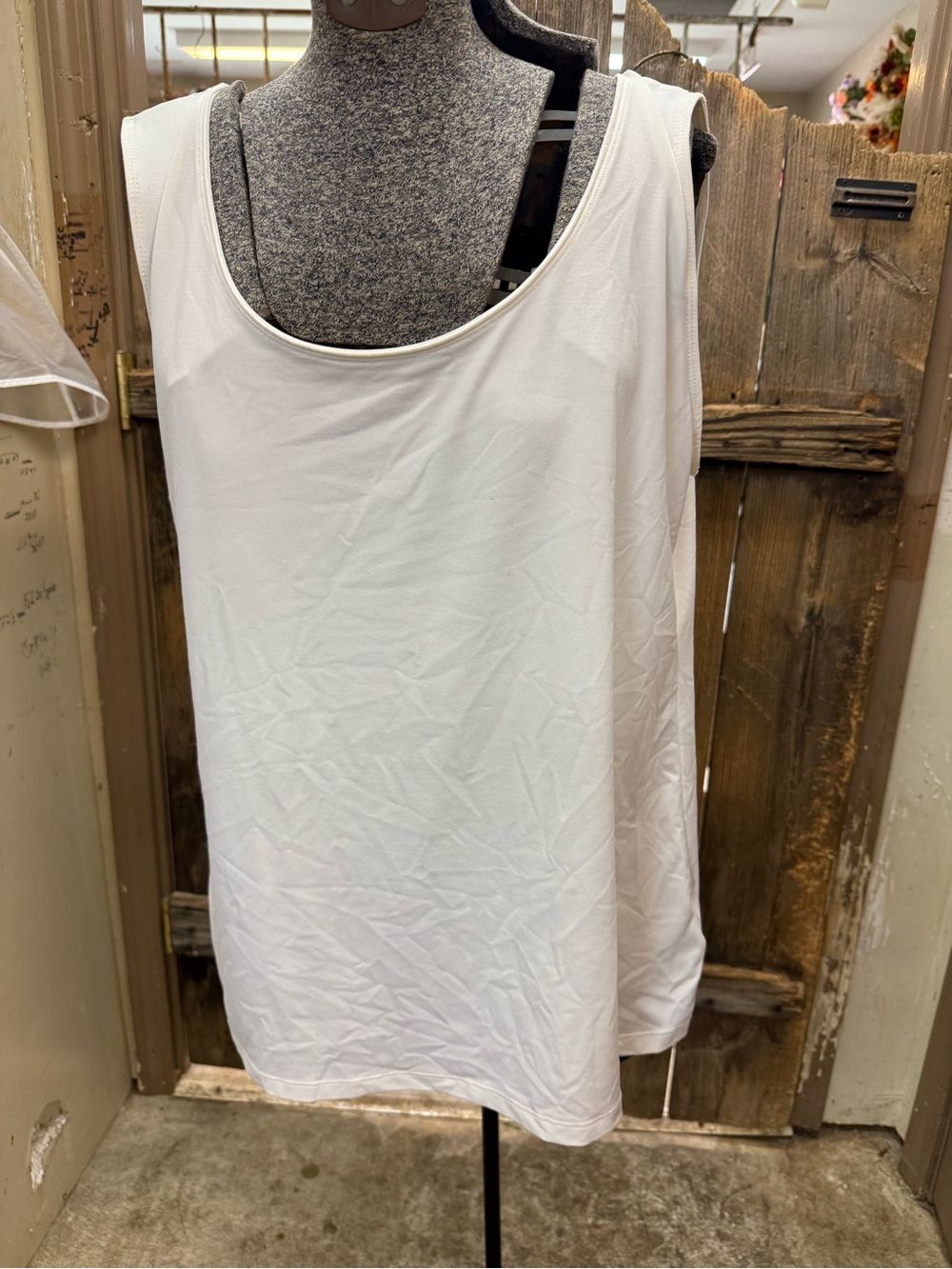 Charter Club White Scoop-Neck Tank Top